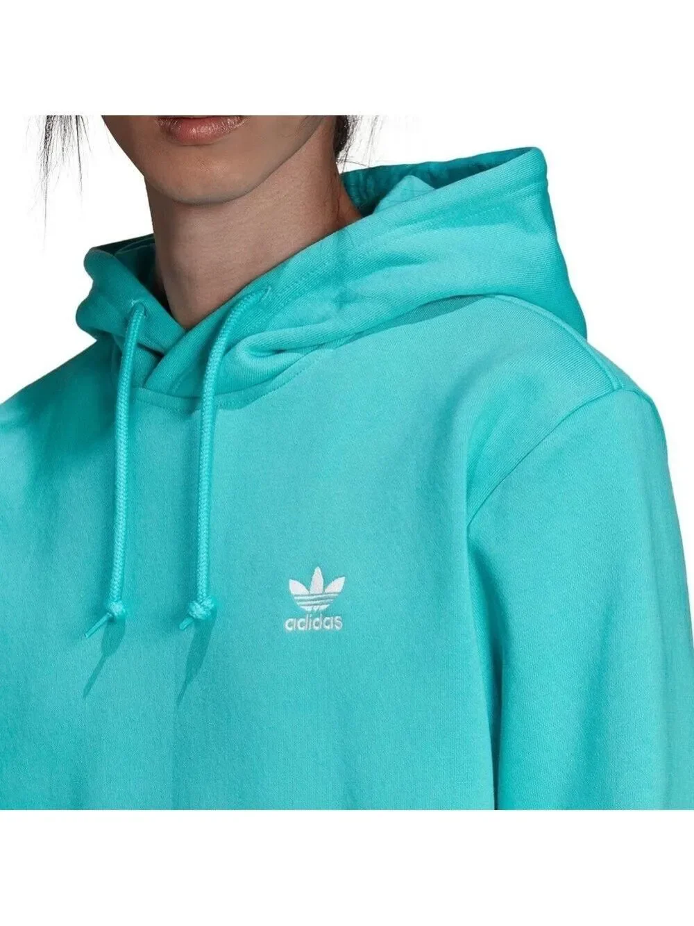 Adidas Originals Trefoil Hoodie Mint Rush Small